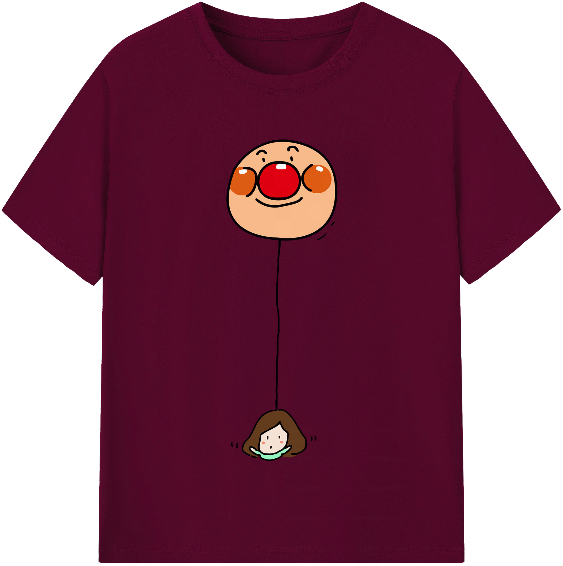 （画像用） アンパンマン Anpanman レディースカジュアルプリントTシャツ（綿100％）